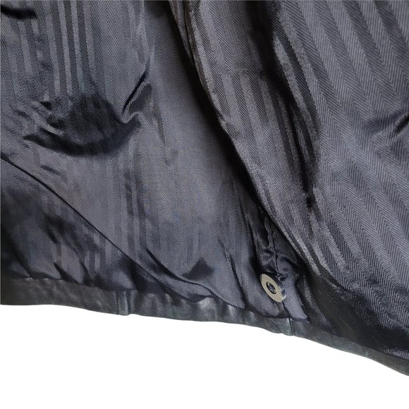*SOLD* Brandini le collezioni Men's Black Leather Coat Size Large - Picture 3 of 11